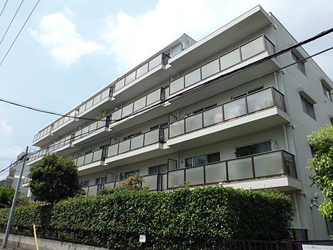 上野毛ビューハイツ東棟の外観写真 - 世田谷区上野毛1丁目33番6号