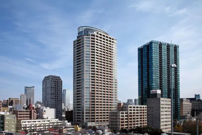 パークコート麻布十番ザタワーの外観写真 - 港区三田1丁目7番1号